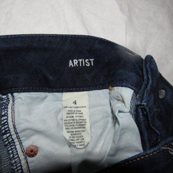AMERICAN EAGLE Medium Wash Artist Jeans Size 4 - Picture 6 of 6
